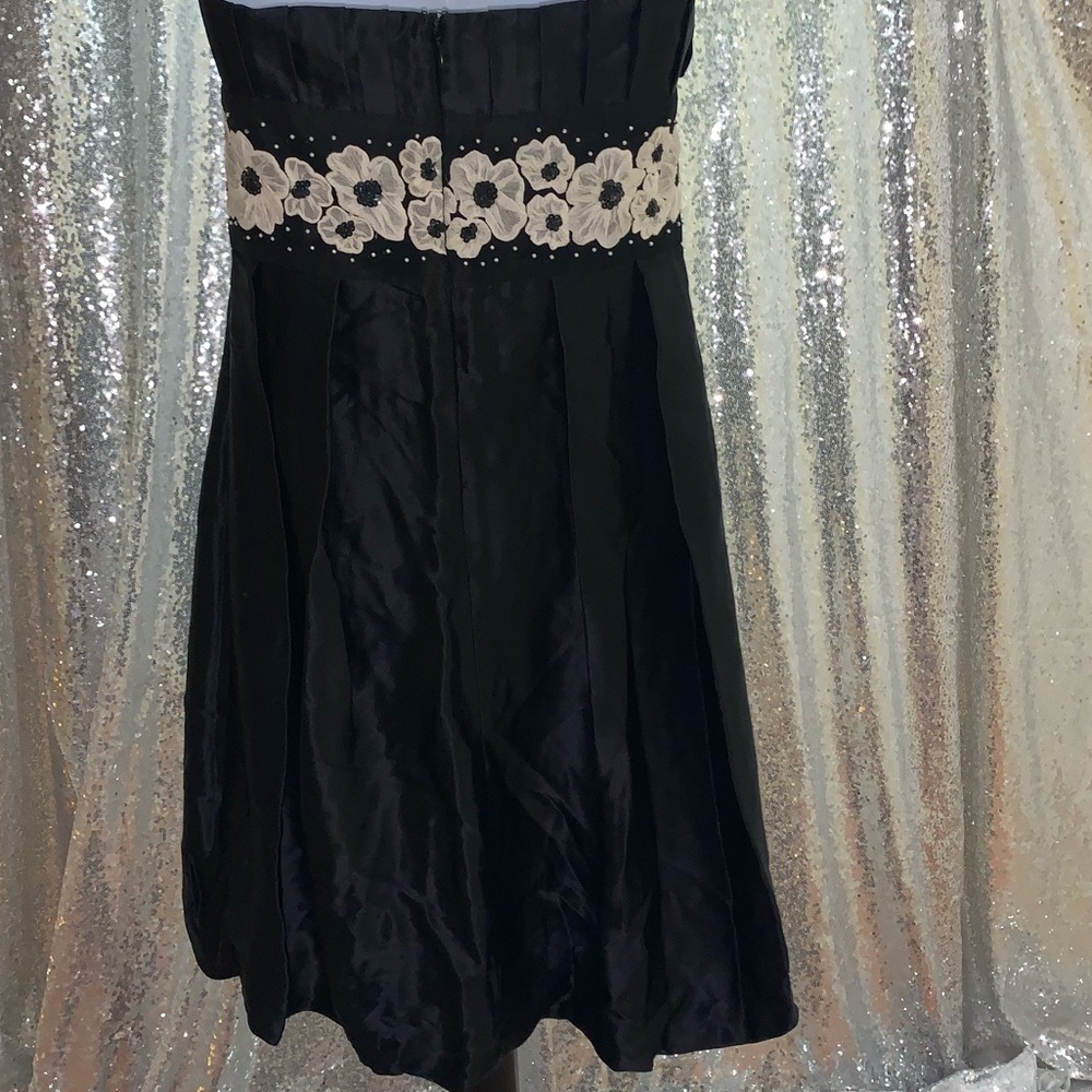 Maria Bianca Nero Black sm strapless dress floral - Picture 5 of 8